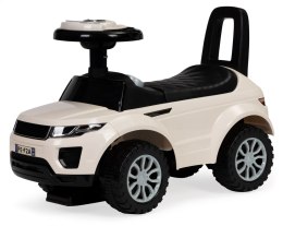 Jeździk dla dzieci autko odpychacz auto dźwięki biały MULTISTORE