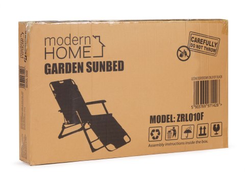 Leżak fotel ogrodowy plażowy składany 2w1 leżanka szary MultiGarden MultiGarden Leżak fotel ogrodowy plażowy składany 2w1 leżanka szary MultiGarden MultiGarden