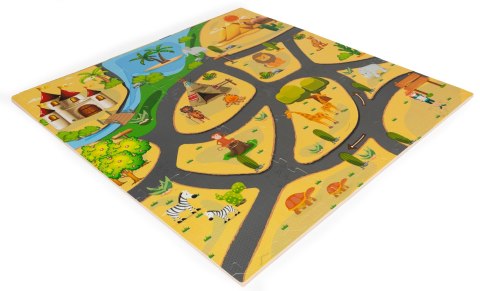 Mata piankowa dla dzieci puzzle safari 9el 93x93cm ECOTOYS ECOTOYS Mata piankowa dla dzieci puzzle safari 9el 93x93cm ECOTOYS ECOTOYS