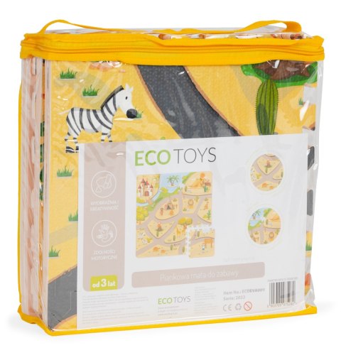 Mata piankowa dla dzieci puzzle safari 9el 93x93cm ECOTOYS ECOTOYS Mata piankowa dla dzieci puzzle safari 9el 93x93cm ECOTOYS ECOTOYS