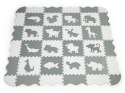 Mata piankowa z płotkiem puzzle suchy basen 36 elementów ECOTOYS ECOTOYS