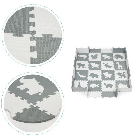 Mata piankowa z płotkiem puzzle suchy basen 36 elementów ECOTOYS ECOTOYS Mata piankowa z płotkiem puzzle suchy basen 36 elementów ECOTOYS ECOTOYS