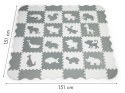 Mata piankowa z płotkiem puzzle suchy basen 36 elementów ECOTOYS ECOTOYS