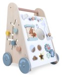Pchacz chodzik drewniany edukacyjny z ruchomymi elementami ECOTOYS MULTISTORE