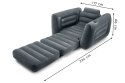 Pompowany fotel materac leżanka łóżko 2w1 INTEX 66551 INTEX