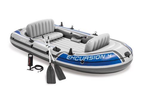 Ponton Excursion 4 osobowy wędkarski wiosła pompka INTEX 68324 INTEX