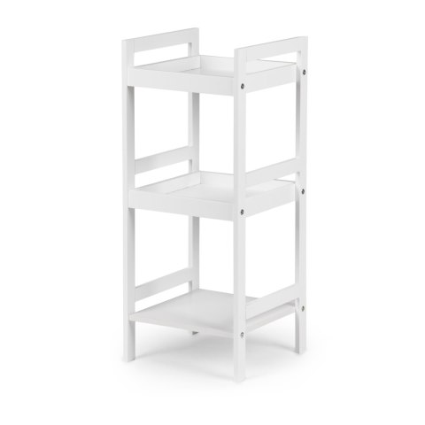 Regał szafka nocna stolik nocny 3 półki biały ModernHome ModernHome Regał szafka nocna stolik nocny 3 półki biały ModernHome ModernHome
