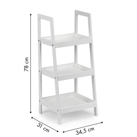 Regał szafka nocna stolik nocny drabinka 3 półki ModernHome Regał szafka nocna stolik nocny drabinka 3 półki ModernHome