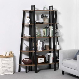 Regał w stylu rustykalnym 5 półek metalowy stelaż loft LEOBERT
