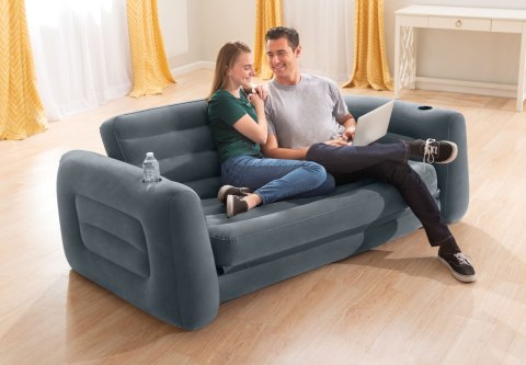 Sofa dmuchana rozkładana duże łóżko materac 2w1 INTEX 66552 INTEX Sofa dmuchana rozkładana duże łóżko materac 2w1 INTEX 66552 INTEX