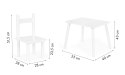 Stół stolik +2 krzesła meble dla dzieci komplet ECOTOYS ECOTOYS
