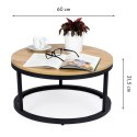 Stolik kawowy loft nowoczesny industrialny 60 cm ModernHome ModernHome