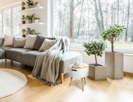 Stolik kawowy okrągły ze schowkiem szafka nocna ModernHome