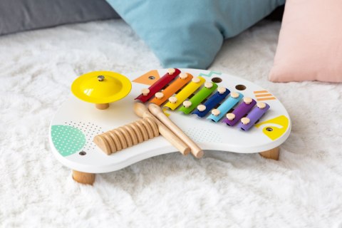 Stolik z instrumentami stół muzyczny cymbałki +18m ECOTOYS ECOTOYS Stolik z instrumentami stół muzyczny cymbałki +18m ECOTOYS ECOTOYS