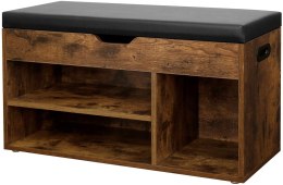 Szafka na buty regał z siedziskiem LOFT drewniana MULTISTORE