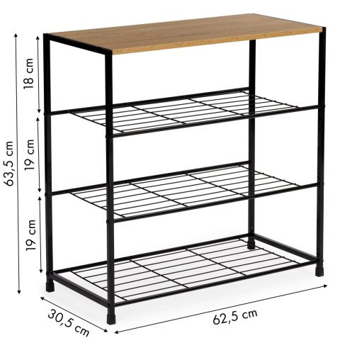 Szafka na buty stojak regał półka loft 3 poziomy ModernHome ModernHome Szafka na buty stojak regał półka loft 3 poziomy ModernHome ModernHome