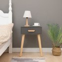 Szafka nocna nowoczesny stolik kawowy szary ModernHome