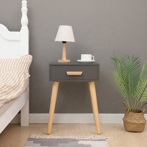 Szafka nocna nowoczesny stolik kawowy szary ModernHome Szafka nocna nowoczesny stolik kawowy szary ModernHome