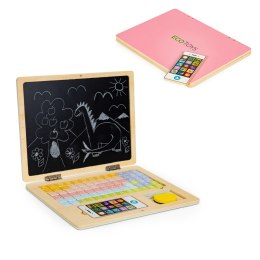 Tablica edukacyjna magnetyczna laptop litery cyfry ECOTOYS ECOTOYS