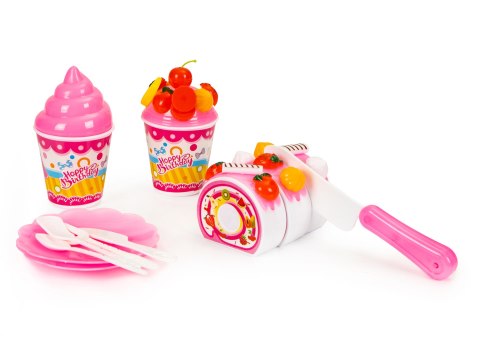 Tort do krojenia zestaw urodziny przyjęcie 125 el MULTISTORE Tort do krojenia zestaw urodziny przyjęcie 125 el MULTISTORE
