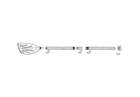 Wiosła do pontonu 2 sztuki 122 cm jednopiórowe INTEX 59623 INTEX Wiosła do pontonu 2 sztuki 122 cm jednopiórowe INTEX 59623 INTEX