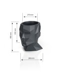 Designerska donica MONUMO ADONIS Antracyt MONUMO