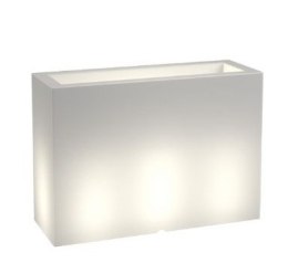 Designerska donica MONUMO LUNGO GRANDE biała z oświetleniem MONUMO