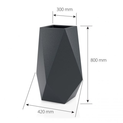 Designerska donica MONUMO VOLCANO Antracyt MONUMO Designerska donica MONUMO VOLCANO Antracyt MONUMO