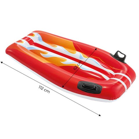 Deska do pływania dmuchana z uchwytami dla dzieci czerwona INTEX 58165 RED INTEX Deska do pływania dmuchana z uchwytami dla dzieci czerwona INTEX 58165 RED INTEX