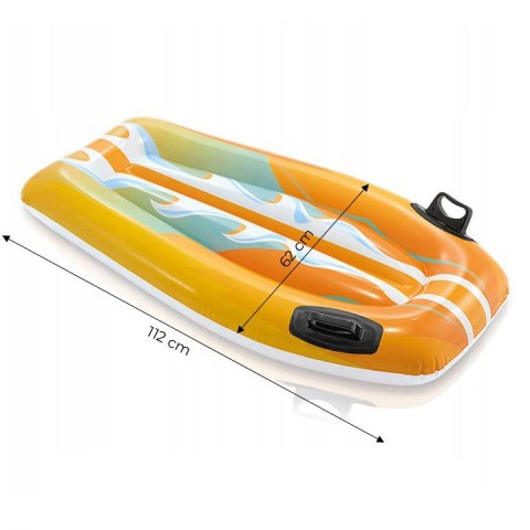 Deska do pływania dmuchana z uchwytami dla dzieci INTEX 58165 ORANGE INTEX Deska do pływania dmuchana z uchwytami dla dzieci INTEX 58165 ORANGE INTEX