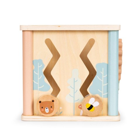 Drewniana kostka edukacyjna sorter klocki ECOTOYS ECOTOYS Drewniana kostka edukacyjna sorter klocki ECOTOYS ECOTOYS