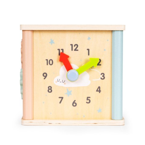 Drewniana kostka edukacyjna sorter klocki ECOTOYS ECOTOYS Drewniana kostka edukacyjna sorter klocki ECOTOYS ECOTOYS