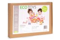 Drewniane klocki edukacyjne zestaw - Cukierkowe miasto 116 el. ECOTOYS ECOTOYS