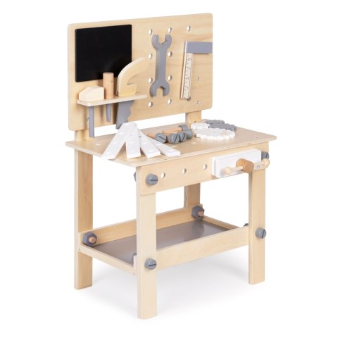 Drewniany warsztat dla dzieci narzędzia stolik ECOTOYS ECOTOYS Drewniany warsztat dla dzieci narzędzia stolik ECOTOYS ECOTOYS
