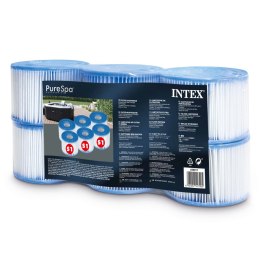 Filtry S1 komplet 6 sztuk zestaw Pure SPA INTEX 29011 INTEX