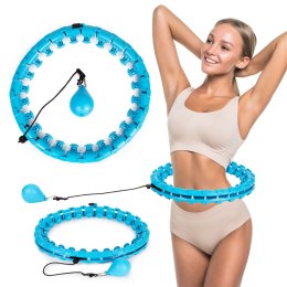 Hula hop z masażerem i dodatkowym ciężarkiem do ćwiczeń fitness ModernHome