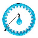 Hula hop z masażerem i dodatkowym ciężarkiem do ćwiczeń fitness ModernHome