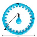 Hula hop z masażerem i dodatkowym ciężarkiem do ćwiczeń fitness ModernHome