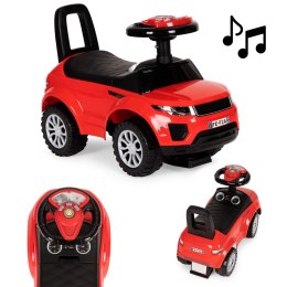 Jeździk dla dzieci autko odpychacz auto dźwięki czerwony MULTISTORE