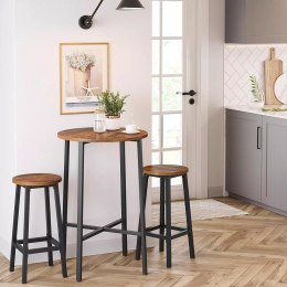 Komplet 2szt taboret barowy bar wysokie hoker LEOBERT