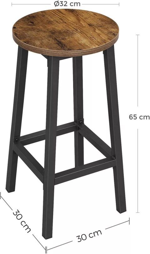 Komplet 2szt taboret barowy bar wysokie hoker LEOBERT Komplet 2szt taboret barowy bar wysokie hoker LEOBERT
