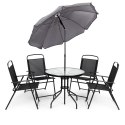 Komplet mebli ogrodowych stolik 4 krzesła parasol MultiGarden MultiGarden