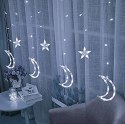 Lampki księżyce gwiazdki świąteczne światełka kurtyna 96LED MULTISTORE