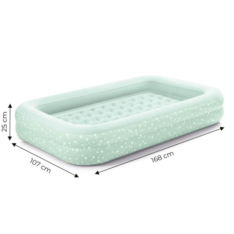 Materac dmuchany z bandami głębokie łóżko dla dziecka + pompka INTEX 66810 INTEX Materac dmuchany z bandami głębokie łóżko dla dziecka + pompka INTEX 66810 INTEX