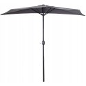 Parasol ogrodowy pół-parasol ścienny na taras 2,7 m szary MultiGarden MultiGarden