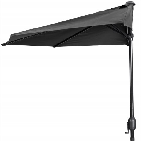 Parasol ogrodowy pół-parasol ścienny na taras 2,7 m szary MultiGarden MultiGarden Parasol ogrodowy pół-parasol ścienny na taras 2,7 m szary MultiGarden MultiGarden