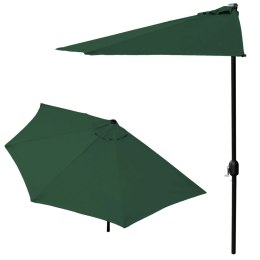 Parasol ogrodowy pół-parasol ścienny na taras 2,7 m zielony MultiGarden MultiGarden