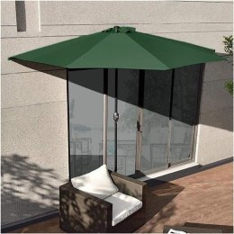 Parasol ogrodowy pół-parasol ścienny na taras 2,7 m zielony MultiGarden MultiGarden