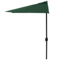 Parasol ogrodowy pół-parasol ścienny na taras 2,7 m zielony MultiGarden MultiGarden