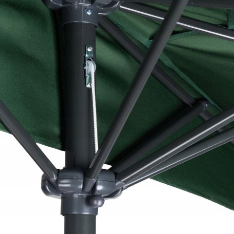 Parasol ogrodowy pół-parasol ścienny na taras 2,7 m zielony MultiGarden MultiGarden Parasol ogrodowy pół-parasol ścienny na taras 2,7 m zielony MultiGarden MultiGarden